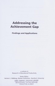 Cover of Addressing the achievement gap by Ronald D. Taylor