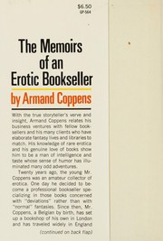Front cover of The memoirs of an erotic bookseller by Armand Coppens