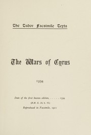 Front cover of The wars of Cyrus by Unknown