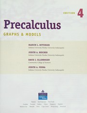 Front cover of Precalculus by Marvin L. Bittinger