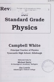 Front cover of Revision Questions for Standard Grade Physics by Campbell White