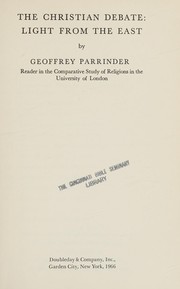 Front cover of The Christian debate by Edward Geoffrey Parrinder