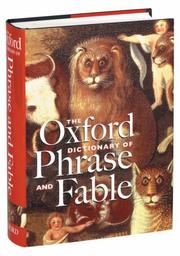 Cover of The Oxford dictionary of phrase and fable by Elizabeth Knowles