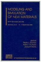 Front cover of Modeling and simulation of new materials by Spain) Granada Seminar on Computational Physics (10th 2008 Granada