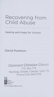 Front cover of Recovering from child abuse by David Powlison