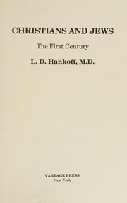 Front cover of Christians and Jews by L. D. Hankoff