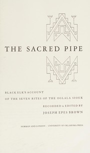 Cover of The sacred pipe by Black Elk