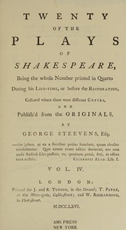 Front cover of Twenty of the Plays of Shakespeare (Hamlet / King Henry IV. Part 1 / King Henry IV. Part 2 / King Henry V / King Henry VI. Part 2 / King Henry VI. Part 3 / King John / King Lear / King Richard II / King Richard III / Love's Labour's Lost / Lover's Complaint / Merchant of Venice / Merry Wives of Windsor / Midsummer Night's Dream / Much Ado About Nothing / Othello / Romeo and Juliet / Sonnets / Taming of the Shrew / Titus Andronicus / Troilus and Cressida) by William Shakespeare