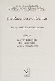 Front cover of The racehorse of genius by Martin Liebscher