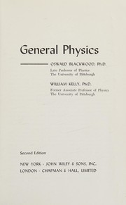 Cover of General physics by Oswald H. Blackwood