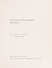Cover of Study guide for General chemistry by Russell Geanangel