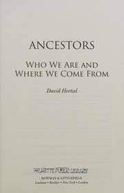 Cover of Ancestors by David Hertzel