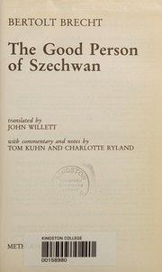 Front cover of Good Person of Szechwan by Bertolt Brecht