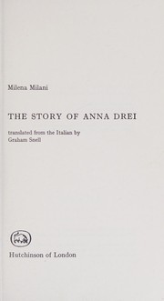 Cover of Storia di Anna Drei by Milena Milani