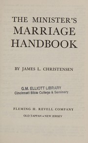Front cover of The minister's marriage handbook by James L. Christensen