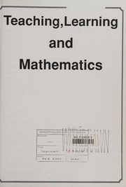 Cover of Teaching, Learning and Mathematics by Alan Bloomfield