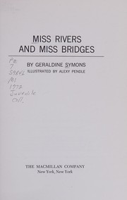 Cover of Miss Rivers and Miss Bridges by Geraldine Symons