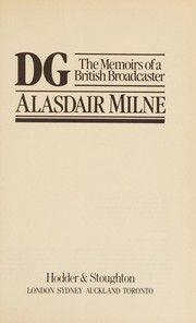 Cover of DG by Alasdair Milne