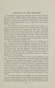 Front cover of Report of the study conference on the Christian Faith and the Contemporary middle eastern world held at Asmara Eritrea, Ethiopia, April 1-9 1959 by Christian Faith and the Contemporary Middle Eastern World (1959 Asmara Eritrea, Ethiopia)