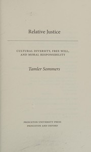 Front cover of Relative justice by Tamler Sommers