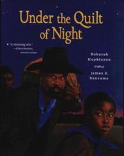 Front cover of Under the Quilt of Night by Deborah Hopkinson