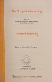 Cover of The song of awakening by Namgyal Rinpoche