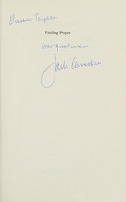 Cover of Finding prayer by John Howard Churchill