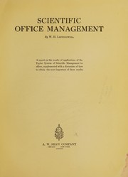 Cover of Scientific office management by William Henry Leffingwell
