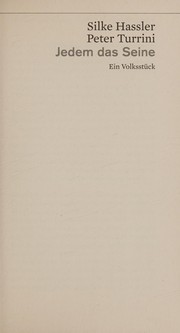Cover of Jedem das Seine by Silke Hassler