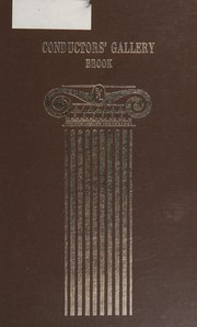 Cover of Conductors' gallery by Brook, Donald.