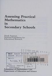 Front cover of Assessing Practical Mathematics in Secondary Schools (Assessment of Performance Unit) by D.D. Foxman