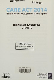 Cover of Care Act 2014 by Henny Pearmain