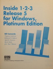 Front cover of Inside 1-2-3 Release 5 for Windows, Platinum Edition by Bill Camarda
