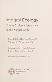 Front cover of Integral ecology by Sean Esbjörn-Hargens