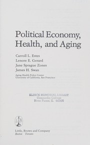 Front cover of Political economy, health, and aging by Carroll L. Estes