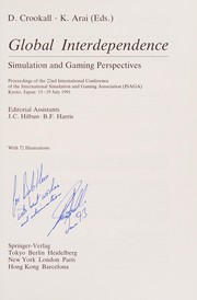 Front cover of Global interdependence by International Simulation and Gaming Association. International Conference