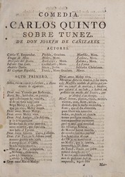 Cover of Carlos quinto sobre Túnez by José de Cañizares