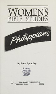 Cover of Women's Bible studies by Ruth Spradley