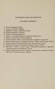 Front cover of Geometric structure theory of systems-control, theory and physics by Hermann, Robert