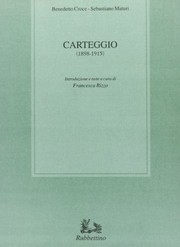 Cover of Carteggio by Benedetto Croce