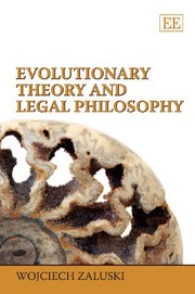 Front cover of Evolutionary theory and legal philosophy by Wojciech Załuski
