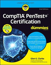 Cover of CompTIA PenTest+ Certification for Dummies by Glen E. Clarke
