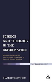 Cover of Science and theology in the Reformation by Charlotte Methuen