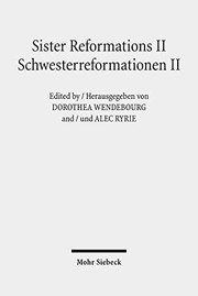 Front cover of Sister Reformations II by Dorothea Wendebourg
