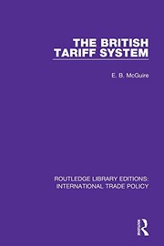 Cover of British Tariff System by E B McGuire