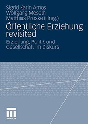 Front cover of Öffentliche Erziehung revisited by Sigrid Karin Amos