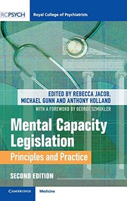 Front cover of Mental Capacity Legislation by Rebecca Jacob