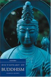 Front cover of A dictionary of Buddhism by Damien Keown