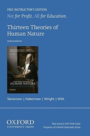 Cover of Thirteen Theories of Human Nature by Leslie Stevenson