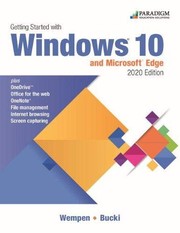 Front cover of Getting Started with Windows 10 and Microsoft Edge 2020 Edition by BUCKI; LISA